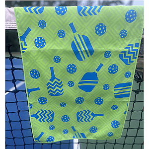 Pickleball Microfiber Towel - Blue/Green