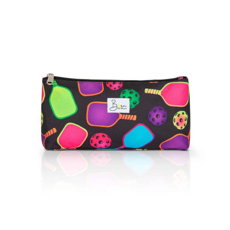 Pickleball Cosmetic Bag - Black