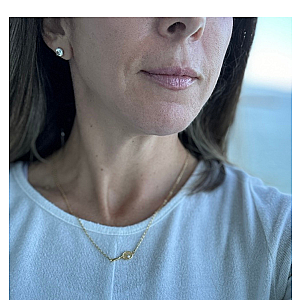 Pearl Tennis Racket Necklace - Pick Color