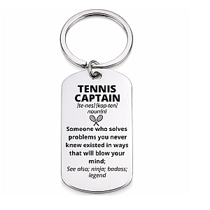 Tennis Captain Keychain