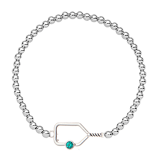 Pickleball Birthstone Connector Charm Bracelet