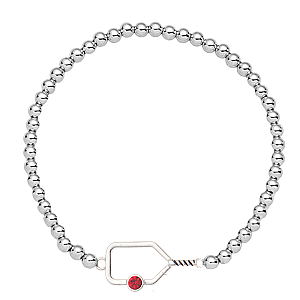 Pickleball Birthstone Connector Charm Bracelet