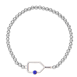 Pickleball Birthstone Connector Charm Bracelet