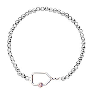 Pickleball Birthstone Connector Charm Bracelet