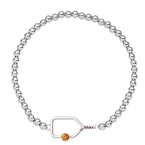 Pickleball Birthstone Connector Charm Bracelet