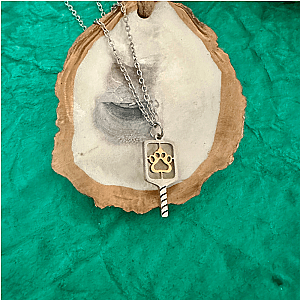Pickleball Paw Necklace