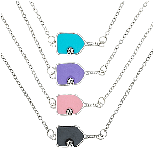 Sterling Silver Pickleball Paddle Necklace