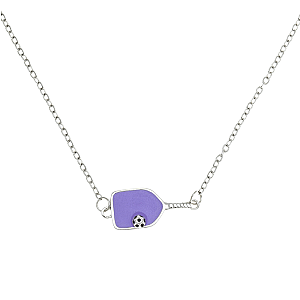 Sterling Silver Pickleball Paddle Necklace