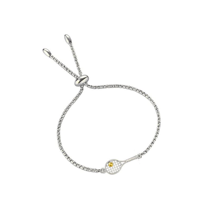 Tennis Racket Adjustable Bracelet