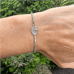 Tennis Racket Adjustable Bracelet
