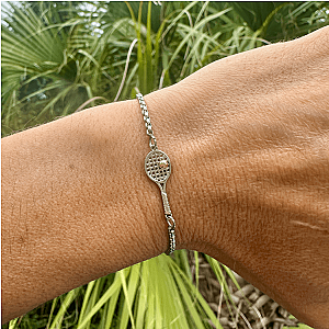 Tennis Racket Adjustable Bracelet