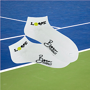 Pickleball Love Ankle Socks