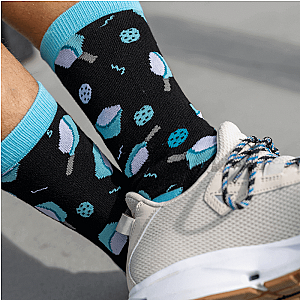 Bamboo Pickleball Socks- Blue