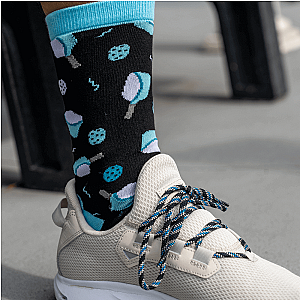 Bamboo Pickleball Socks- Blue
