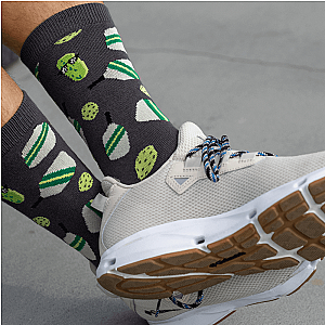 Bamboo Pickleball Socks- Gray