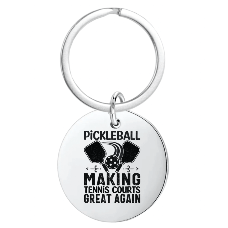 Making Tennis Courts Great Again Keychain