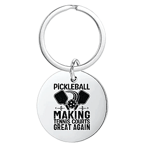 Making Tennis Courts Great Again Keychain