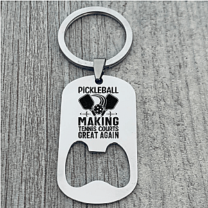 Making Tennis Courts Great Again Keychain