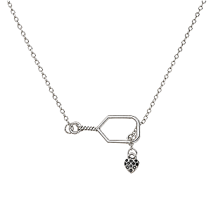 Lob and Love Lariat Pickleball Necklace