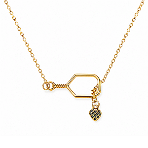 Lob and Love Lariat Pickleball Necklace