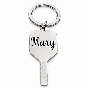 Personalized Pickleball Paddle Keychain