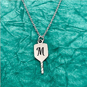 Personalized Pickleball Paddle Necklace