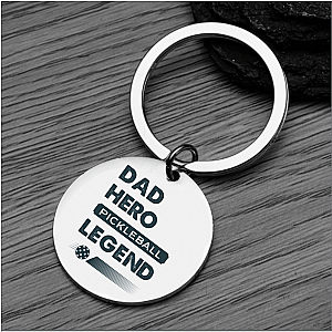 Pickleball Keychain - Dad Hero Pickleball Legend
