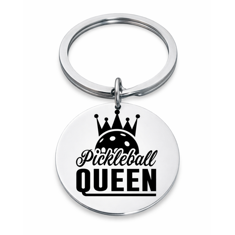 Pickleball Queen Keychain