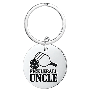 Pickleball Uncle Keychain