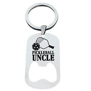 Pickleball Uncle Keychain