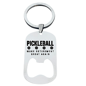 Pickleball Keychain - Make Retirement Great Again