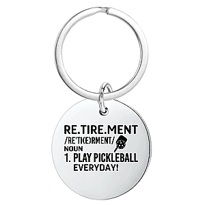 Pickleball Retirement Definition Keychain