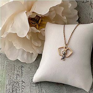 Pickleball Double Paddle Necklace - Gold
