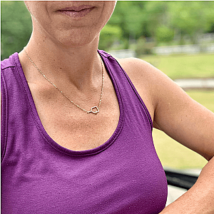 Pickleball Passion Pendant Necklace - Gold
