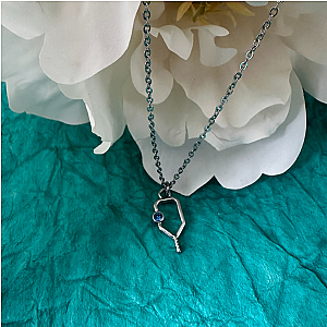 Pickleball Birthstone Charm Necklace