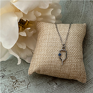 Pickleball Birthstone Charm Necklace