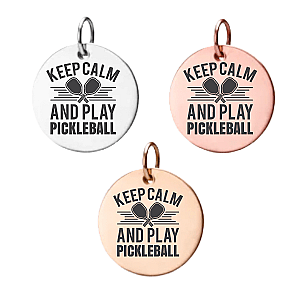 Keep Calm Pickleball Charm