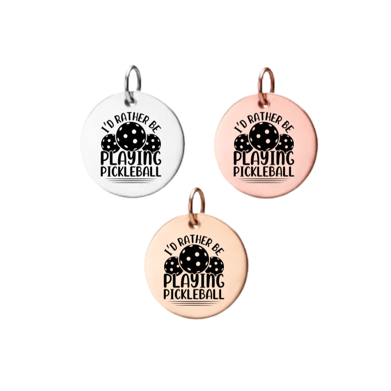 Pickleball Charm- I'd Rather Be Playing Pickleball