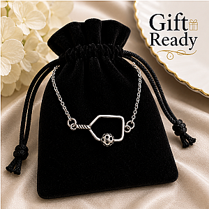 Pickleball Passion Pendant Necklace - Silver