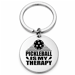 Pickleball is My Therapy Keychain