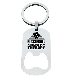 Pickleball is My Therapy Keychain