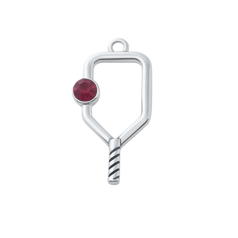 Pickleball Birthstone Charm