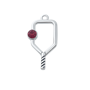 Pickleball Birthstone Charm