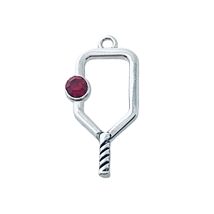 Pickleball Birthstone Charm