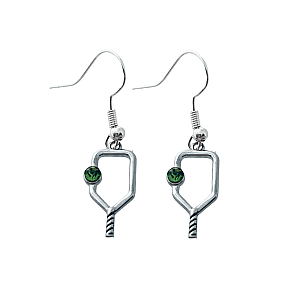 Pickleball Birthstone Dangle Earrings