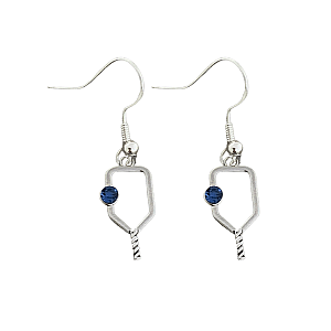 Pickleball Birthstone Dangle Earrings
