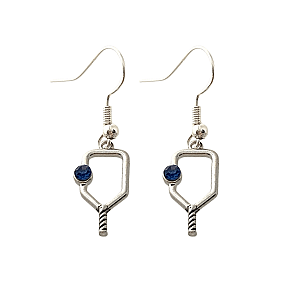 Pickleball Birthstone Dangle Earrings