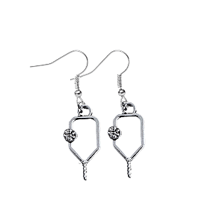 Pickleball Birthstone Dangle Earrings