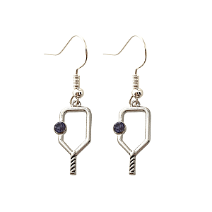 Pickleball Birthstone Dangle Earrings