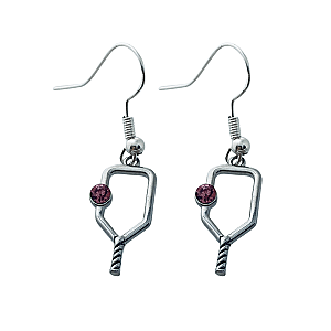 Pickleball Birthstone Dangle Earrings